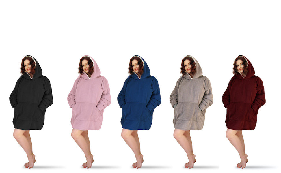 Hoodie Blanket ,Sherpa Oversized Giant Sweatshirt Unisex Blanket Fleece To Keep Body Cozy And Warm, Ultra Soft Comfortable Universal Size For Men And Woman With Big Size Pocket fleece