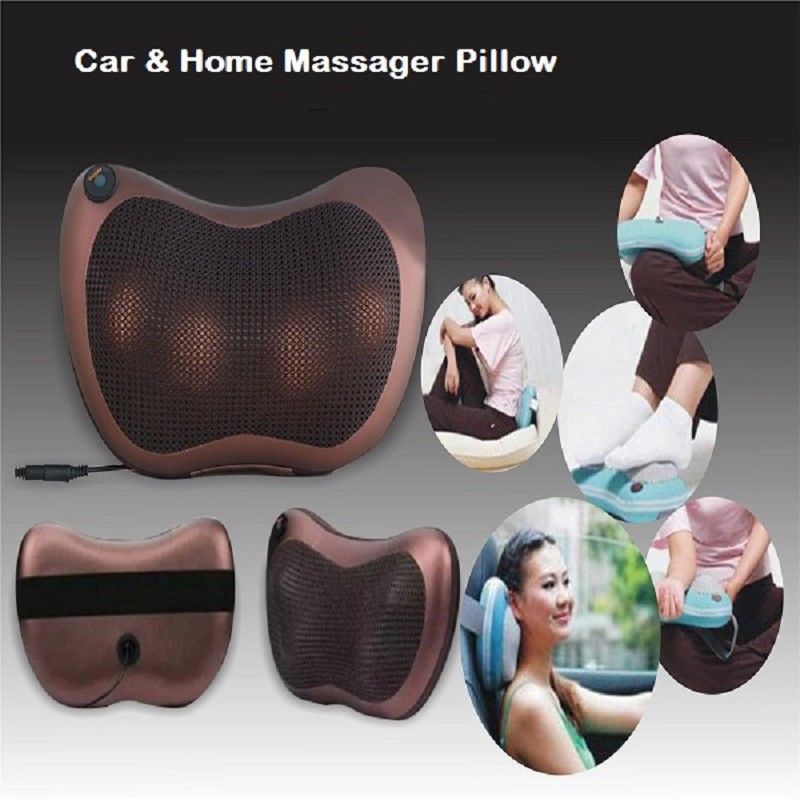 Shiatsu Pillow Massage Electric Heat Massager Neck Back Cushion Machine *UK*