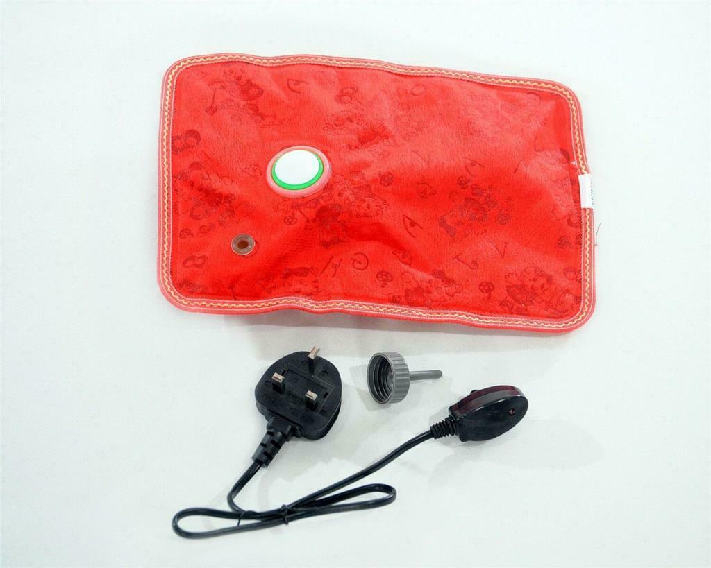 New Electric Hot Water Bottle Rechargeable Detachable Power Warm Soft Home