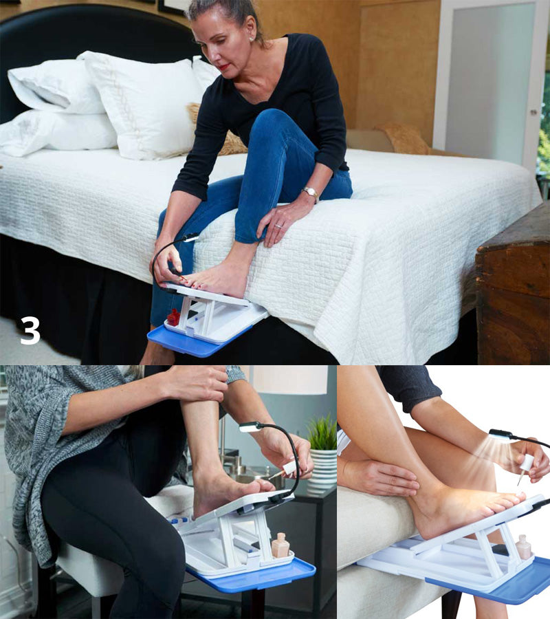 Stedi Pedi for a Perfect Comfortable Pedicure Foot Care at Home Bathroom Foot