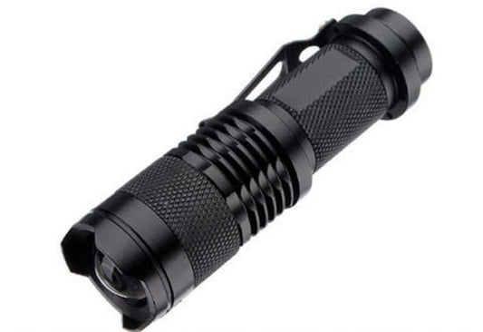 NEW 7w 1200LM Zoomable Adjustable Mini Flashlight Torch Focus Light Camping Lamp