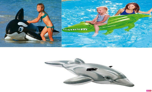 Inflatable Ride On Novelty Swimming Pool Beach Toy Float Rider Lilo Swim