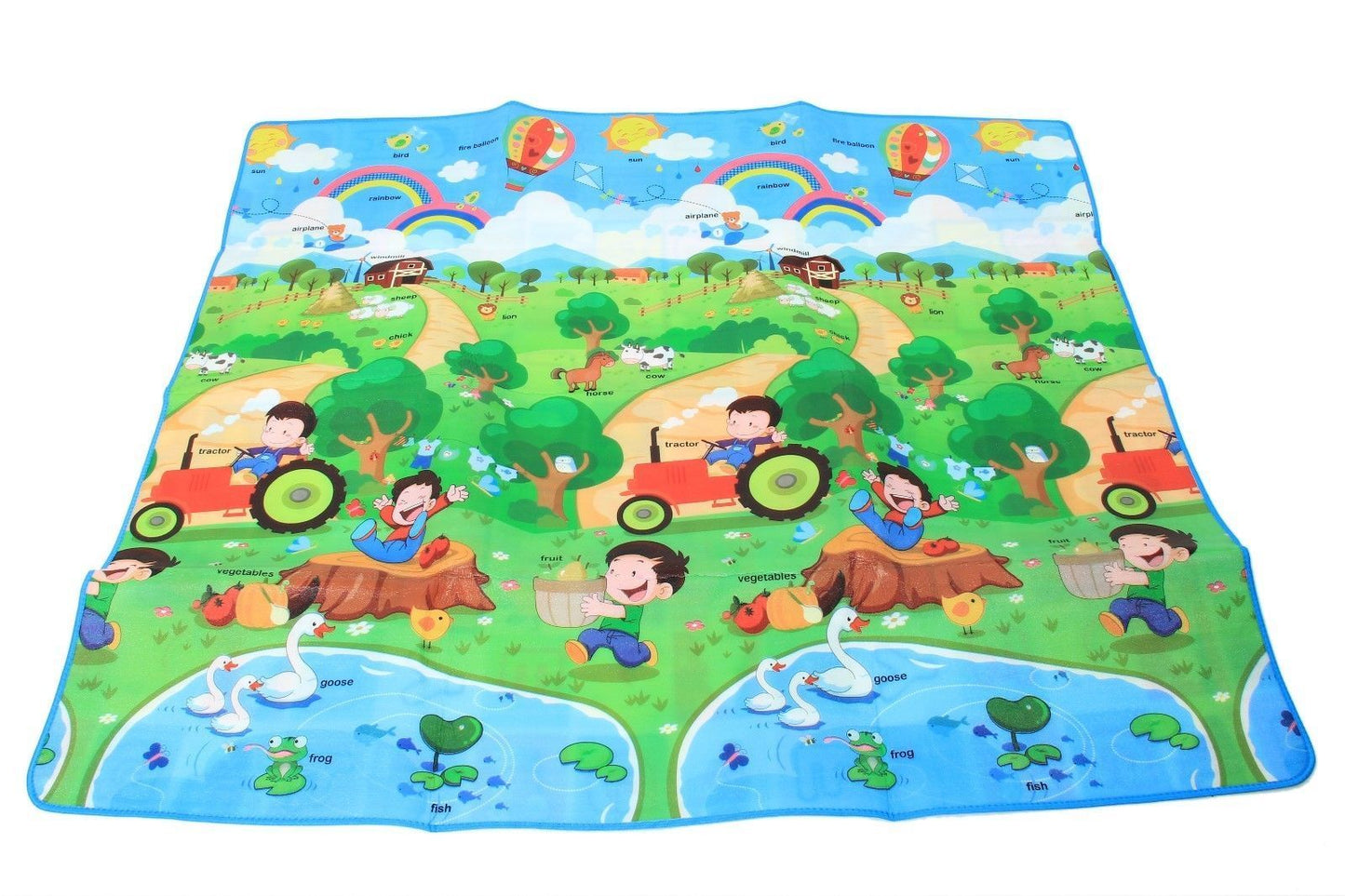 2 SIDE BABY MAT KIDS CRAWLING EDUCATIONAL PLAY SOFT FOAM BABY CARPET 200X180CM
