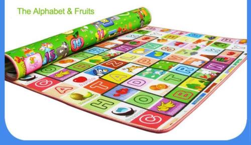 2 SIDE BABY MAT KIDS CRAWLING EDUCATIONAL PLAY SOFT FOAM BABY CARPET 200X180CM